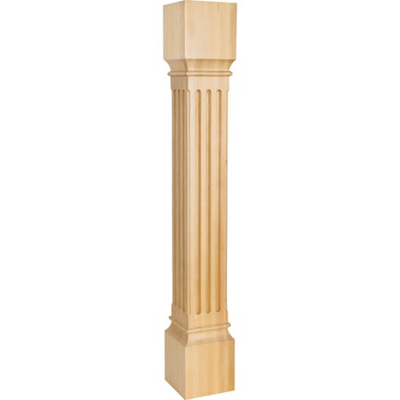 Hardware Resources 5" Wx5"Dx35-1/2"H Alder Fluted Post P27ALD